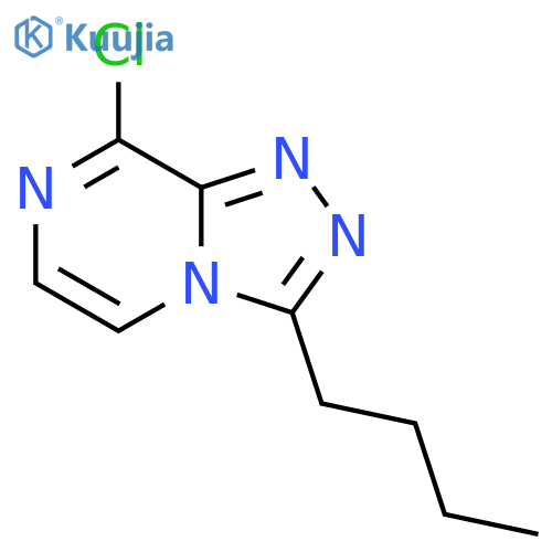 1,2,4-Triazolo[4,3-a]pyrazine, 3-butyl-8-chloro- structure