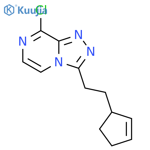 1,2,4-Triazolo[4,3-a]pyrazine, 8-chloro-3-[2-(2-cyclopenten-1-yl)ethyl]- structure