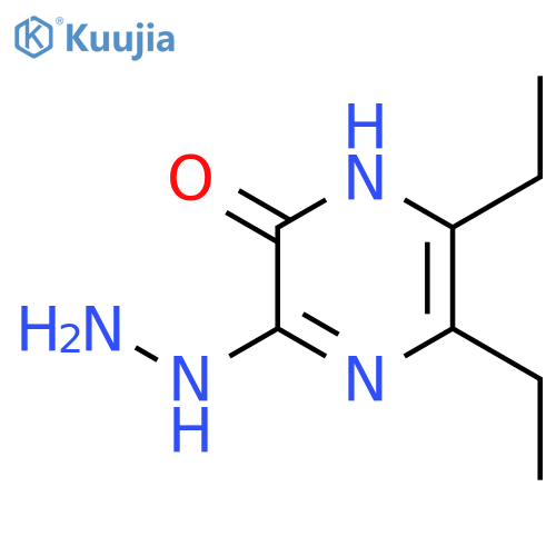 2(1H)-Pyrazinone,5,6-diethyl-3-hydrazinyl- structure