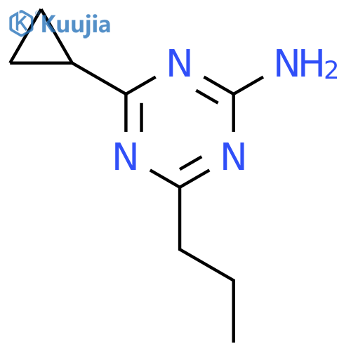 4-cyclopropyl-6-propyl-1,3,5-triazin-2-amine structure