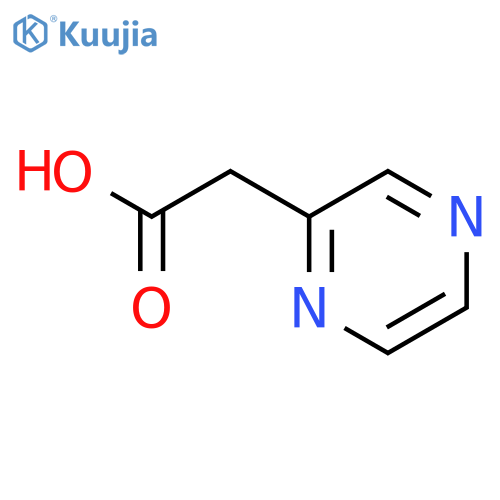 2-pyrazin-2-ylacetic acid structure