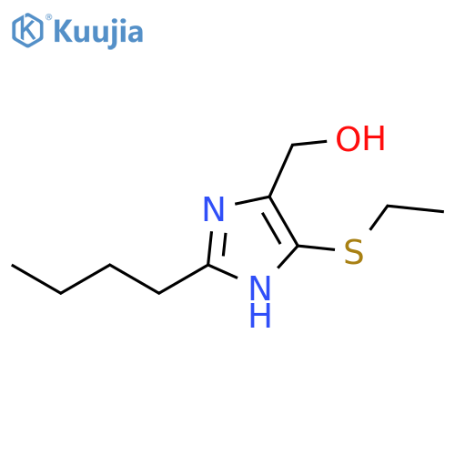 1H-Imidazole-4-methanol, 2-butyl-5-(ethylthio)- structure
