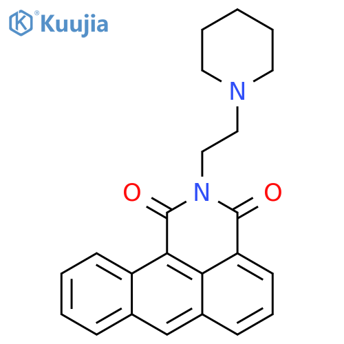 1H-DIBENZ[DE,H]ISOQUINOLINE-1,3(2H)-DIONE, 2-[2-(1-PIPERIDINYL)ETHYL]- structure