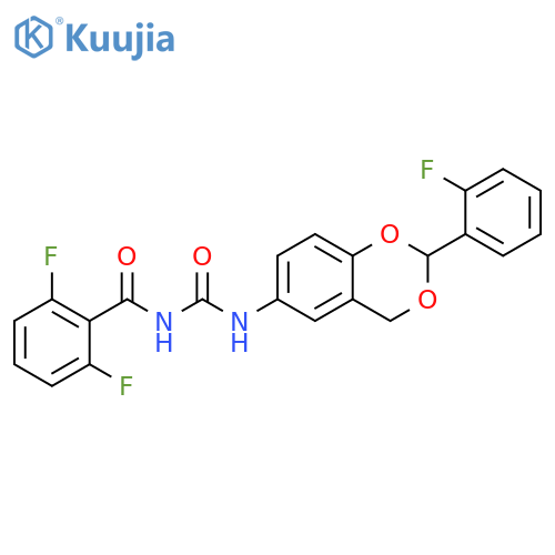 Benzamide,2,6-difluoro-N-[[[2-(2-fluorophenyl)-4H-1,3-benzodioxin-6-yl]amino]carbonyl]- structure
