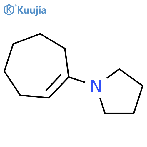 Pyrrolidine, 1-(1-cyclohepten-1-yl)- structure