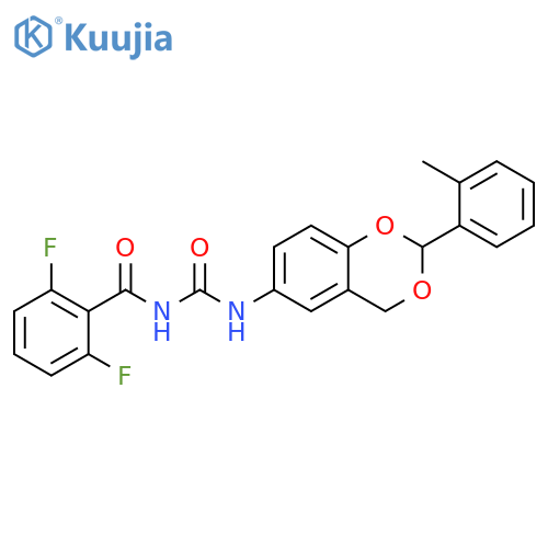 Benzamide,2,6-difluoro-N-[[[2-(2-methylphenyl)-4H-1,3-benzodioxin-6-yl]amino]carbonyl]- structure