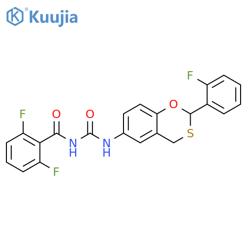 Benzamide,2,6-difluoro-N-[[[2-(2-fluorophenyl)-4H-1,3-benzoxathiin-6-yl]amino]carbonyl]- structure