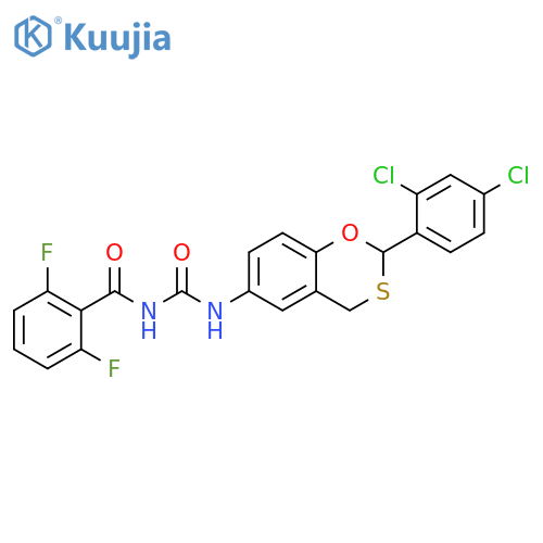 Benzamide,N-[[[2-(2,4-dichlorophenyl)-4H-1,3-benzoxathiin-6-yl]amino]carbonyl]-2,6-difluoro- structure