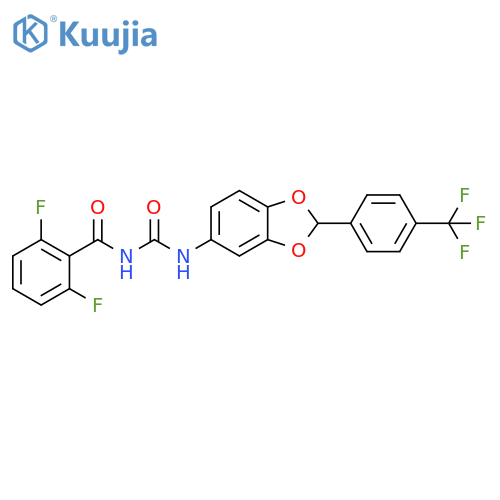 Benzamide,2,6-difluoro-N-[[[2-[4-(trifluoromethyl)phenyl]-1,3-benzodioxol-5-yl]amino]carbonyl]- structure
