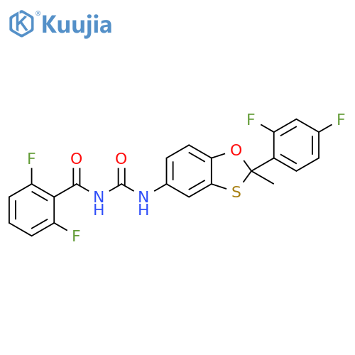 Benzamide,N-[[[2-(2,4-difluorophenyl)-2-methyl-1,3-benzoxathiol-5-yl]amino]carbonyl]-2,6-difluoro- structure