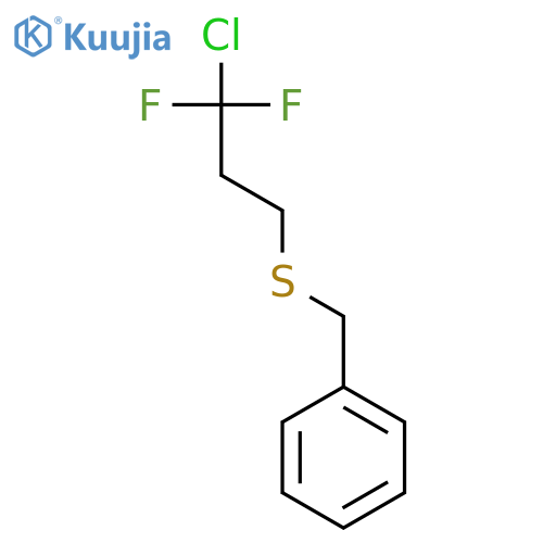 Benzene, [[(3-chloro-3,3-difluoropropyl)thio]methyl]- structure