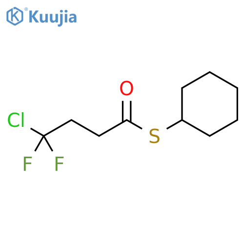 Butanethioic acid, 4-chloro-4,4-difluoro-, S-cyclohexyl ester structure