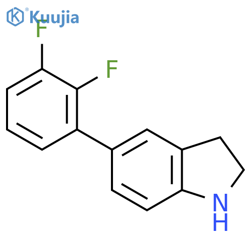 5-(2,3-Difluorophenyl)indoline structure