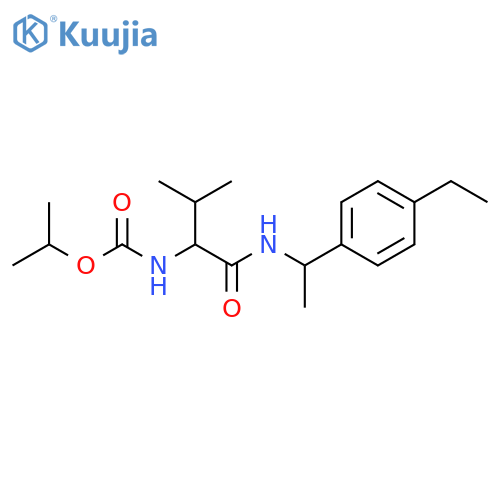 Carbamic acid, [1-[[[1-(4-ethylphenyl)ethyl]amino]carbonyl]-2-methylpropyl]-, 1-methylethyl ester (9CI) structure