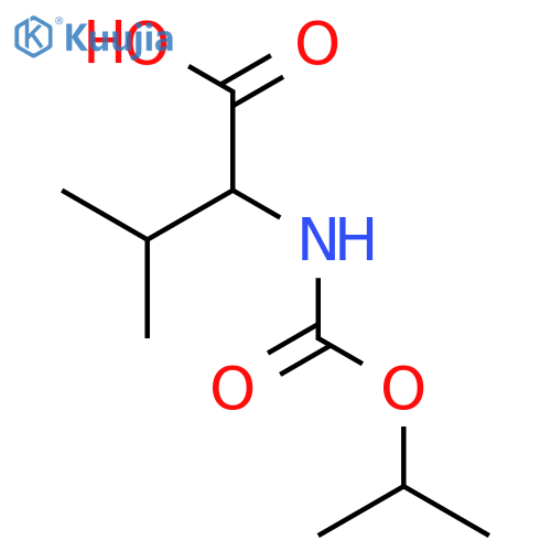 (S)-2-((Isopropoxycarbonyl)amino)-3-methylbutanoic acid structure