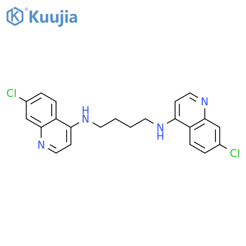 1,4-Butanediamine, N,N'-bis(7-chloro-4-quinolinyl)- structure