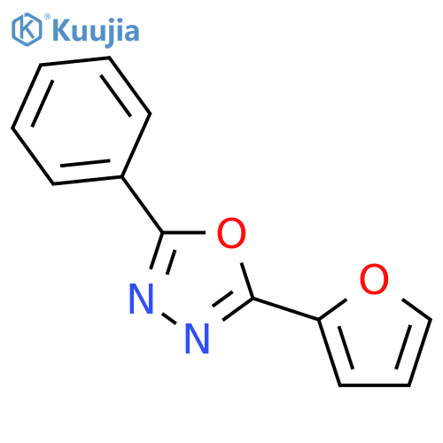 2-Phenyl-5-(2-furyl)-1,3,4-oxadiazole structure