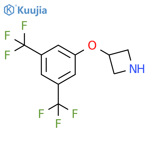 3-3,5-bis(trifluoromethyl)phenoxyazetidine structure