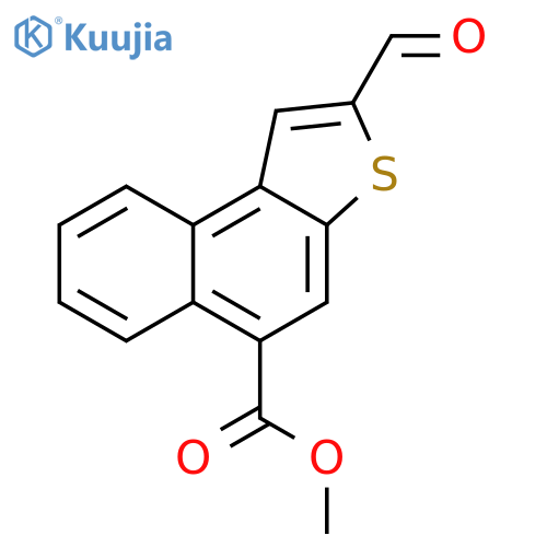 Naphtho[2,1-b]thiophene-5-carboxylic acid, 2-formyl-, methyl ester structure