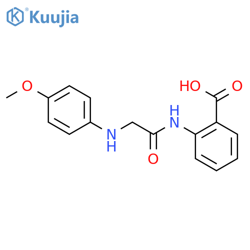 Benzoic acid, 2-[[[(4-methoxyphenyl)amino]acetyl]amino]- structure