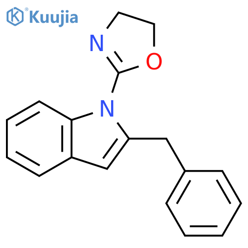 1H-Indole, 1-(4,5-dihydro-2-oxazolyl)-2-(phenylmethyl)- structure