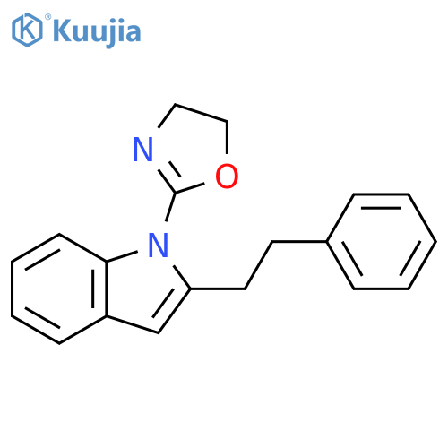 1H-Indole, 1-(4,5-dihydro-2-oxazolyl)-2-(2-phenylethyl)- structure