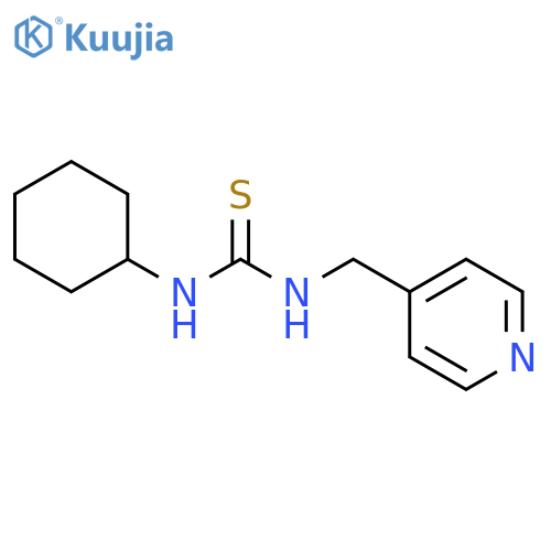 Thiourea, N-cyclohexyl-N'-(4-pyridinylmethyl)- structure