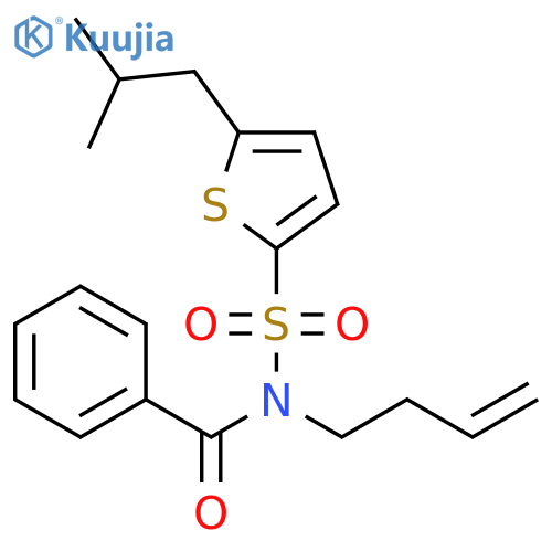 Benzamide, N-3-butenyl-N-[[5-(2-methylpropyl)-2-thienyl]sulfonyl]- structure