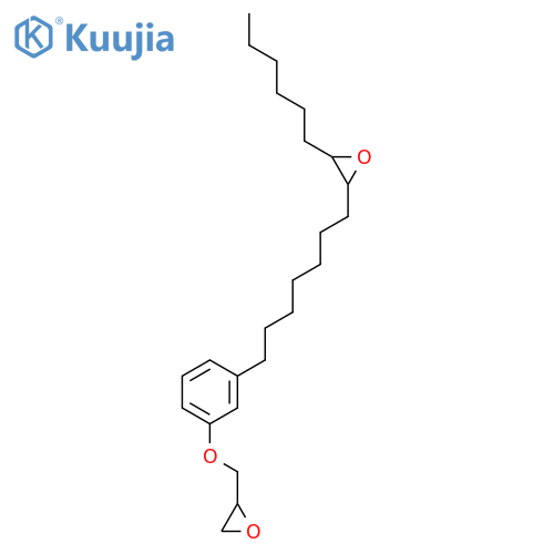 Oxirane, 2-hexyl-3-[7-[3-(oxiranylmethoxy)phenyl]heptyl]- structure