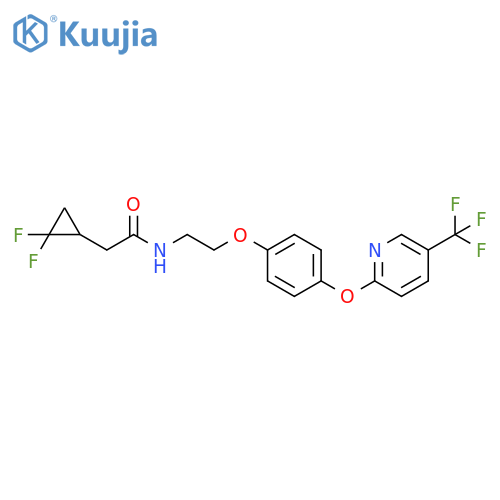 Cyclopropaneacetamide,2,2-difluoro-N-[2-[4-[[5-(trifluoromethyl)-2-pyridinyl]oxy]phenoxy]ethyl]- structure