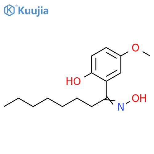 1-Octanone, 1-(2-hydroxy-5-methoxyphenyl)-, oxime structure