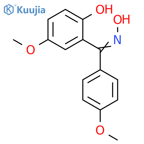 Methanone, (2-hydroxy-5-methoxyphenyl)(4-methoxyphenyl)-, oxime structure