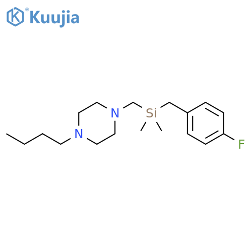 Piperazine, 1-butyl-4-[[[(4-fluorophenyl)methyl]dimethylsilyl]methyl]- structure