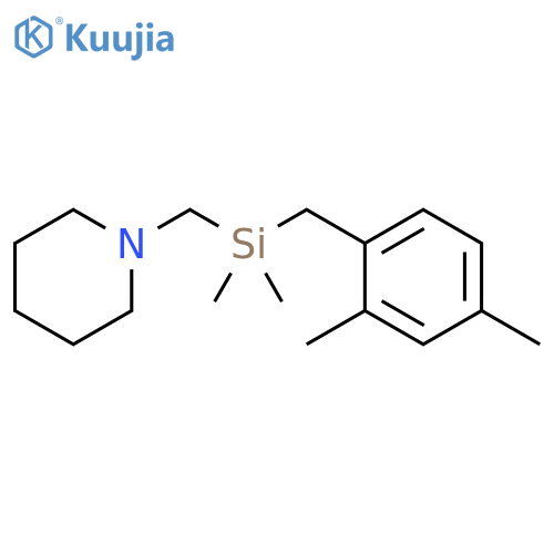 Piperidine, 1-[[[(2,4-dimethylphenyl)methyl]dimethylsilyl]methyl]- structure