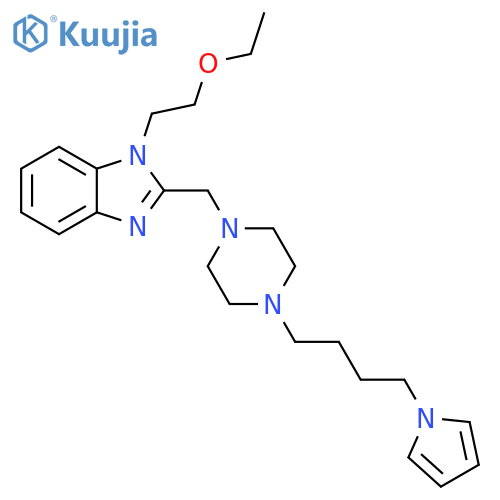 1H-Benzimidazole,1-(2-ethoxyethyl)-2-[[4-[4-(1H-pyrrol-1-yl)butyl]-1-piperazinyl]methyl]- structure