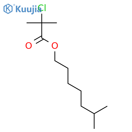 Propanoic acid, 2-chloro-2-methyl-, isooctyl ester structure