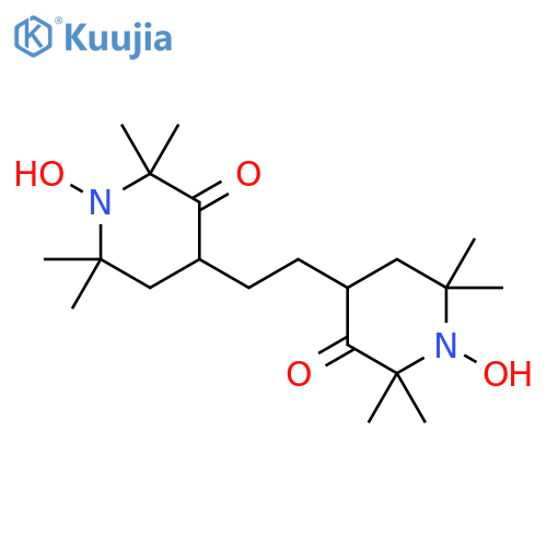 3-Piperidinone, 4,4'-(1,2-ethanediyl)bis[1-hydroxy-2,2,6,6-tetramethyl- structure