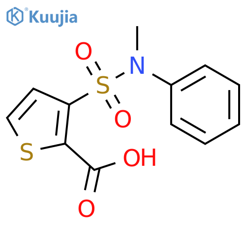 2-Thiophenecarboxylicacid, 3-[(methylphenylamino)sulfonyl]- structure