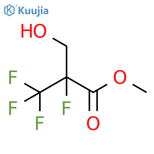 Propanoic acid, 2,3,3,3-tetrafluoro-2-(hydroxymethyl)-, methyl ester structure