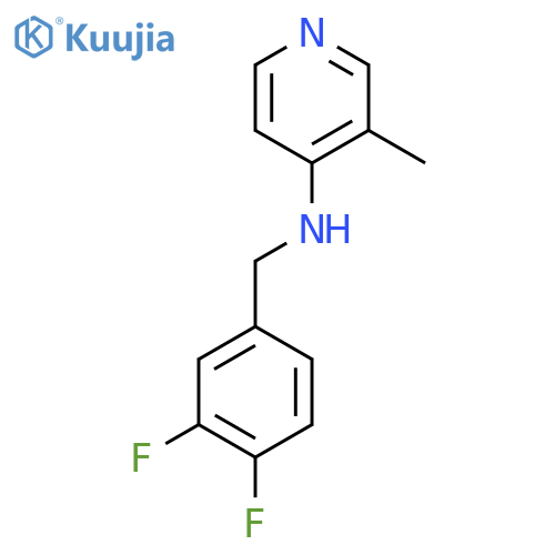 N-[(3,4-Difluorophenyl)methyl]-3-methylpyridin-4-amine structure