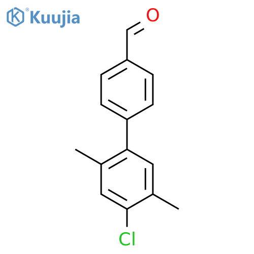 4'-Chloro-2',5'-dimethyl-[1,1'-biphenyl]-4-carbaldehyde structure