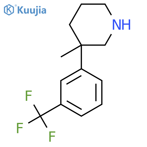 3-methyl-3-3-(trifluoromethyl)phenylpiperidine structure