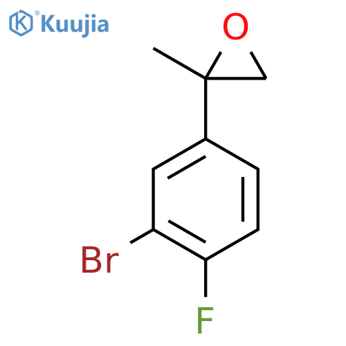 2-(3-bromo-4-fluorophenyl)-2-methyloxirane structure