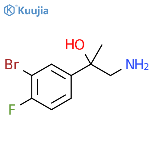 1-amino-2-(3-bromo-4-fluorophenyl)propan-2-ol structure