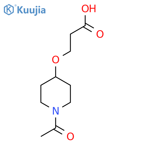 3-[(1-Acetylpiperidin-4-yl)oxy]propanoic acid structure