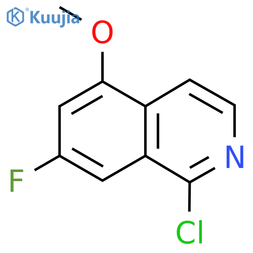 1-Chloro-7-fluoro-5-methoxyisoquinoline structure