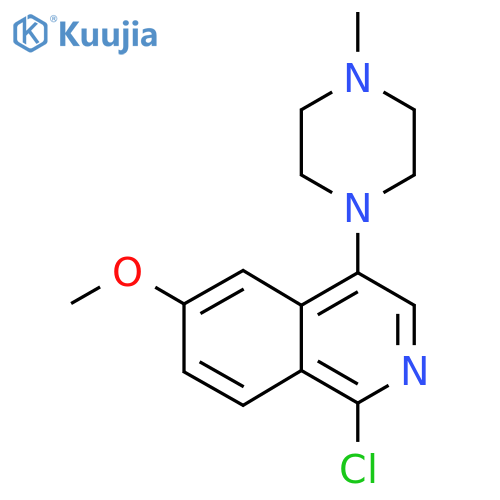 1-Chloro-6-methoxy-4-(4-methylpiperazin-1-YL)isoquinoline structure