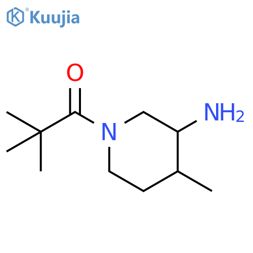 1-Propanone, 1-(3-amino-4-methyl-1-piperidinyl)-2,2-dimethyl- structure