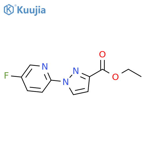 ethyl 1-(5-fluoropyridin-2-yl)-1H-pyrazole-3-carboxylate structure