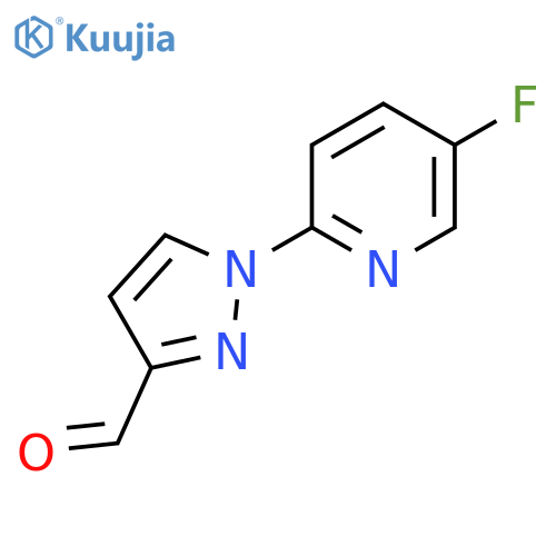1-(5-Fluoropyridin-2-yl)-1H-pyrazole-3-carbaldehyde structure